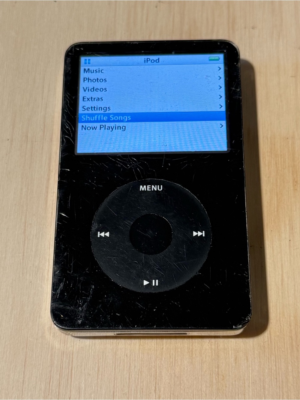 iPod Model:A1136 5thGEN 60GB Blk Tested Bad Hard Drive w/12947-Songs Read Info!